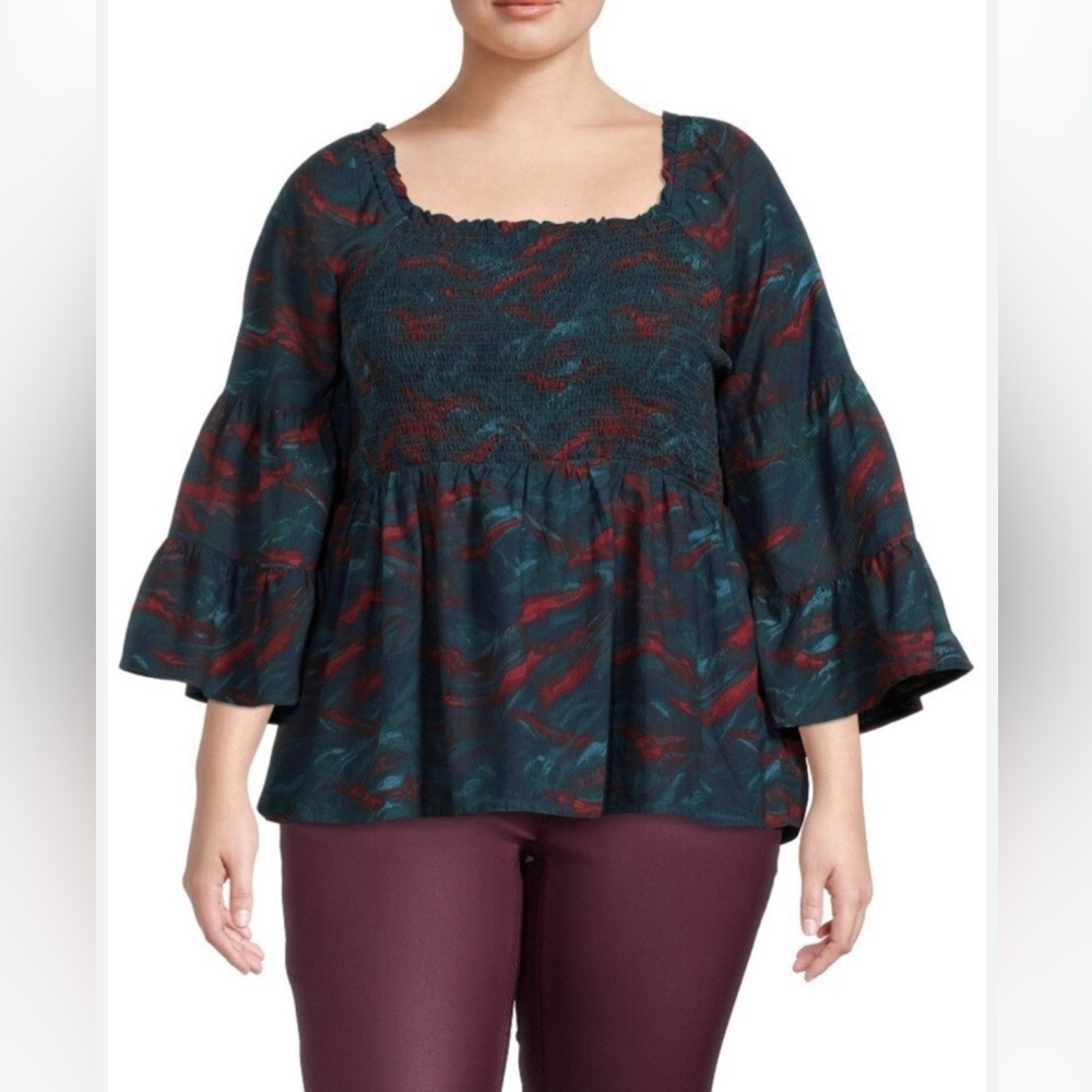 $6💚Bundled Terra & Sky Blouse